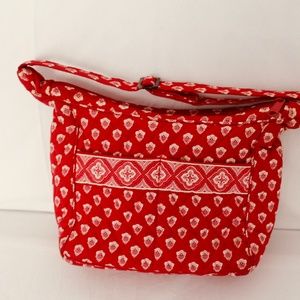 RETIRED VERA BRADLEY Nantucket Red & White Purse